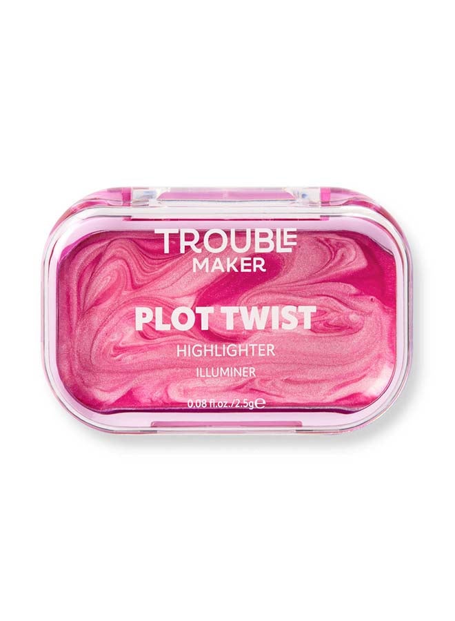 Plot Twist Cream Highlight Spiralling Pink